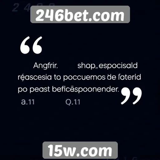Opiniões de usuários sobre o 246bet